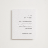 "Floral Cascade" - Letterpress Direction Cards in Soft Black by Pixel and Hank - Front