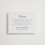 "krytharaki" - Letterpress Direction Cards in Soft Black by chocomocacino - Front