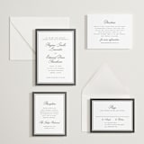 "krytharaki" - Letterpress Direction Cards in Soft Black by chocomocacino - Invitation Suite