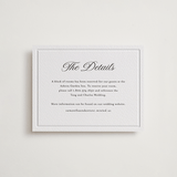 "Tux" - Letterpress Direction Cards in Soft Black by Nicole Walsh - Front