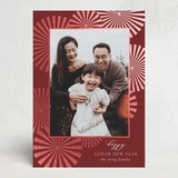 "Lunar Burst" - Lunar New Year Cards in Cherry by Monika Torun - Front