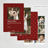 "Lunar Burst" - Lunar New Year Cards in Cherry by Monika Torun - Back of Card Options