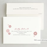"Lunar Burst" - Lunar New Year Cards in Cherry by Monika Torun - FREE Recipient Addressing