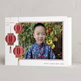 "goodluck lanterns" - Lunar New Year Cards in Moon by Sejal Banker - Folded Card