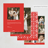 "Luck" - Lunar New Year Cards in Scarlet by Yaling Hou Suzuki - Back of Card Options