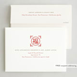"Luck" - Lunar New Year Cards in Scarlet by Yaling Hou Suzuki - FREE Recipient Addressing