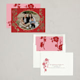 "Traditions" - Lunar New Year Cards in Ruby by Sejal Banker - Assembled