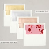 "Traditions" - Lunar New Year Cards in Ruby by Sejal Banker - Envelope Liner Options