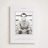 "Breathe love" - Letterpress Graduation Announcement Photo Mount Cards in Soft Black by Yuliya Evseeva - Front