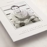 "Breathe love" - Letterpress Graduation Announcement Photo Mount Cards in Soft Black by Yuliya Evseeva - Premium Photo Paper Mounted on Card