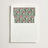"monogram nouveau" - Slip-In Envelope Liners in Poinsettia by Jen Owens - Liner in envelope