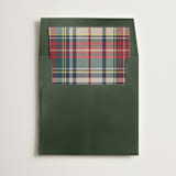 "Tartan Traditions" - Slip-In Envelope Liners in Holly Berry by Yaling Hou Suzuki - Liner in envelope