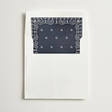 "Bandana" - Slip-In Envelope Liners in Navy by Minted - Liner in envelope