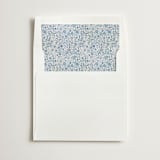"Navy Ditsy Floral" - Slip-In Envelope Liners in Cornflower by Paper Sun Studio - Liner in white envelope