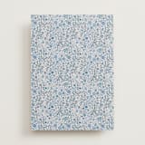 "Navy Ditsy Floral" - Slip-In Envelope Liners in Cornflower by Paper Sun Studio - Full Liner