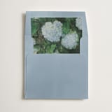 "Hydrangeas" - Slip-In Envelope Liners in Periwinkle by Kate Ahn - Liner in envelope