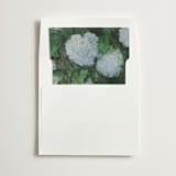 "Hydrangeas" - Slip-In Envelope Liners in Periwinkle by Kate Ahn - Liner in white envelope
