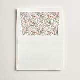 "Pink Ditsy Floral" - Slip-In Envelope Liners in Rose by Paper Sun Studio - Liner in white envelope