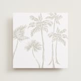 "Cream Palm Trees" - Slip-In Envelope Liners in Cream by Lucrecia Caporale - Full Liner