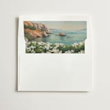 "Ocean Flowers" - Slip-In Envelope Liners in Ocean by Wendy Keller - Liner in white envelope