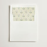 "Patterned florals" - Slip-In Envelope Liners in Chartreuse by Creo Study - Liner in white envelope