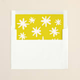 "Spirited Holiday" - Slip-In Envelope Liners in Mustard by The Social Type - Liner in envelope