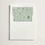"Ski Time" - Slip-In Envelope Liners in Sage by Jen Ramsey - Liner in white envelope