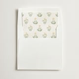 "Patterned florals" - Slip-In Envelope Liners in Garden by Creo Study - Liner in white envelope