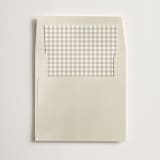 "Gingham" - Slip-In Envelope Liners in Fawn by Minted - Liner in envelope