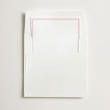 "Border" - Slip-In Envelope Liners in Peony by Minted - Liner in white envelope