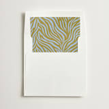 "Zebra Print" - Slip-In Envelope Liners in Lake by Minted - Liner in envelope