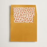 "Cheetah Print" - Slip-In Envelope Liners in Pumpkin by Minted - Liner in envelope