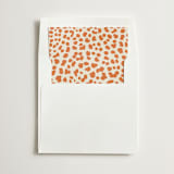 "Cheetah Print" - Slip-In Envelope Liners in Pumpkin by Minted - Liner in white envelope
