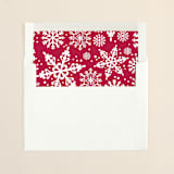 "Flurries" - Slip-In Envelope Liners in Ruby Red by Lauren Chism - Liner in envelope