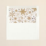 "Sophisticated Snow" - Slip-In Envelope Liners in Gold by Melissa Egan of Pistols - Liner in envelope