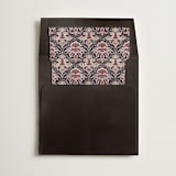 "Moroccan Print" - Slip-In Envelope Liners in Noir by Gwen Bedat - Liner in envelope