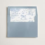 "Blue Baby Toile" - Slip-In Envelope Liners in Sky by Teju Reval - Liner in envelope