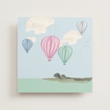 "Pink hot air balloons" - Slip-In Envelope Liners in Petal by Teju Reval - Full Liner