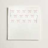 "Pink Dainty Garden" - Slip-In Envelope Liners in Blush by Paper Raven Co. - Liner in white envelope