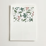 "Christmas wrapping" - Slip-In Envelope Liners in Wreath by Rebecca Durflinger - Liner in white envelope