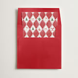 "Red Nostalgic Wrap" - Slip-In Envelope Liners in Grenadine by Sarah Knight - Liner in envelope