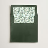 "Green Ditsy Floral" - Slip-In Envelope Liners in Fern by Paper Sun Studio - Liner in envelope