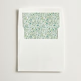 "Green Ditsy Floral" - Slip-In Envelope Liners in Fern by Paper Sun Studio - Liner in white envelope