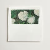 "Hydrangeas" - Slip-In Envelope Liners in Cream by Kate Ahn - Liner in white envelope