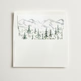 "Paradise" - Slip-In Envelope Liners in Forest by Petra Kern - Liner in white envelope