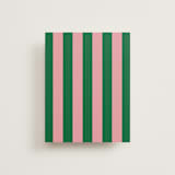 "Cabana Stripe" - Slip-In Envelope Liners in Green Pink by Minted - Full Liner