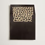 "Cheetah Print" - Slip-In Envelope Liners in Leather by Minted - Liner in envelope