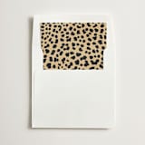 "Cheetah Print" - Slip-In Envelope Liners in Leather by Minted - Liner in white envelope