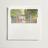 "Wedding Venue" - Slip-In Envelope Liners in Garden by Jacquelyn Sloane Siklos - Liner in white envelope