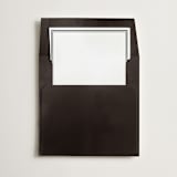 "Border" - Slip-In Envelope Liners in Noir by Minted - Liner in envelope
